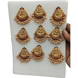 KGR Splash Triangle shape Jada Pins, Jada Billai For Hair - 9PIeces (KRMU03000)-picture-23