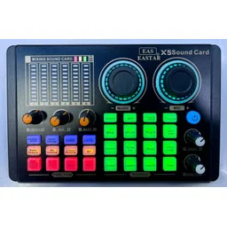 kh Professional_Live Sound Card Mixer LED Voice Changer with Multiple Sound Effects Powered Sound Mixer-picture-18