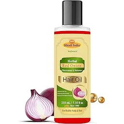 Khadi Herbal Natural Red Onion Hair Oil With Black Seed, 210 ml, Ayurvedic, Cold-Pressed-picture-21