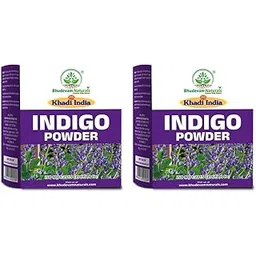 Khadi Indigo Powder for Hair By Bhudevam Naturals - 100% Natural Dye for Rich Black Color, Strengthens Hair & Reduces Grays - Pack of 2-picture-15