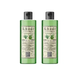 khadi natural herbal Set Of 2 Aloe Vera Ayurvedic Shampoo - 200 ml Each image 4