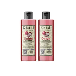 khadi natural herbal Set Of 2 Onion Shampoo For Hair Fall - 200 ml Each-picture-23