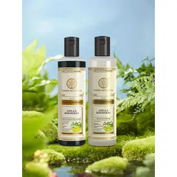 Khadi Natural Amla & Bhringraj Hair Cleanser & Conditioner - 210ml Each-picture-35