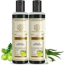 Khadi Natural Amla & Bhringraj Hair Shampoo | Hair Cleanser with Natural Ingredients | Anti-Dandruff Shampoo | Anti-Hair Fall Shampoo | Shampoo for Nourishing Hair| Suitable for All Hair Types, 210 ml (Pack of 2)-picture-29