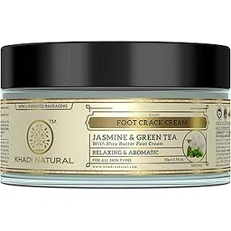 Khadi Natural Jasmine and Green Tea Herbal Foot Crack Cream| For Cracked Heels|Moisturizes dry feet | Antiseptic Properties that treat foot problems| 50g-image-43
