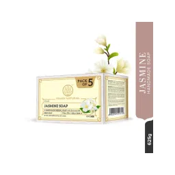 Khadi Natural Jasmine Handmade Soap Reduces Scars & Stretch Marks (Pack of 5)-picture-14