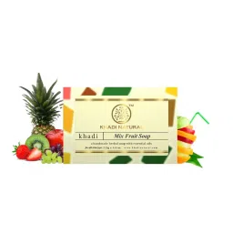 Khadi Natural Mix Fruit Handmade Soap Deep Moisturize Skin image 1