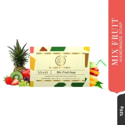 Khadi Natural Mix Fruit Handmade Soap Deep Moisturize Skin image 2