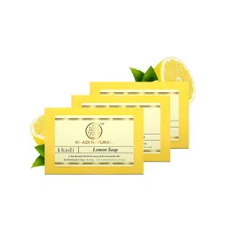 Khadi Natural Set of 3 Handmade Lemon Soap-picture-18