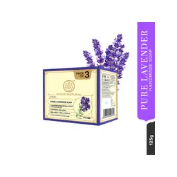 Khadi Natural Unisex Set of 3 Handmade Pure Lavender Soap-picture-21