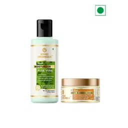 Khadi Organique Set Of 2 Aloe Vera Moisturizer-210ml & Anti Blemish Cream-50ml-picture-26