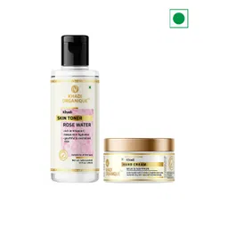 Khadi Organique Set Of 2 Rose Water Skin Toner - 210 & Milk & Saffron Hand Cream -50ml-picture-25