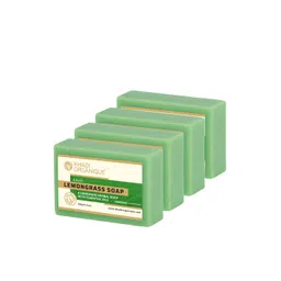 Khadi Organique Set Of 4 Lemongrass Handmade Soap 125g Each-picture-30