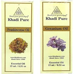 Khadi Pure Frankincense & Geranium Essential Oil, 15 Ml (Pack Of 2)-picture-28