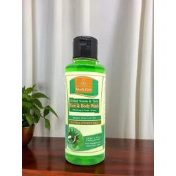 Khadi Pure Herbal Neem & Tulsi Face & Body Wash - 210 ml-image-7
