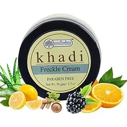 Khadi Rishiikesh Herbal Freckle Removal Cream | Dark Spot & Pigmentation Correcting Face Cream | Brightening & Even Skin Tone Formula-woem and men(freckle cream-one-50gm)-image-29