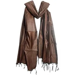 khadija's Women's Solid Cotton Pv banarasi Silk Dupatta-picture-23