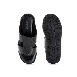 Khadims Men Black Comfort Sandals image 5