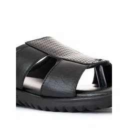 Khadims Men Black Comfort Sandals image 3