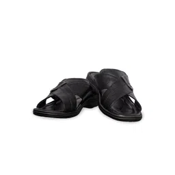 Khadims Men Black Solid Comfort Sandals-picture-17