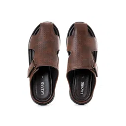 Khadims Men Brown & Black Comfort Sandals-picture-18