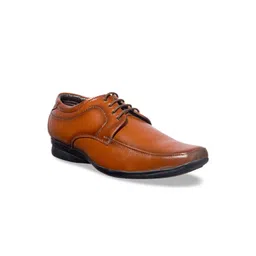Khadims Men Brown Solid Leather Formal Derbys-picture-14
