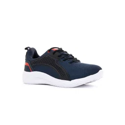 Khadims Men Navy Blue Woven Design Sneakers-image-18