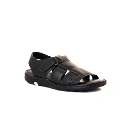 Khadims Men Textured Leather Comfort Sandals-picture-16