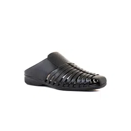 Khadims Men Textured Leather Shoe-Style Sandals-picture-33