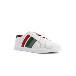 Khadims Men White Striped Sneakers-picture-18