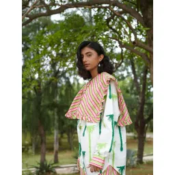 Khajoor Studio White, Green & Pink Sundaze Khajoor Vol.1 Doll Resort Shirt-picture-29