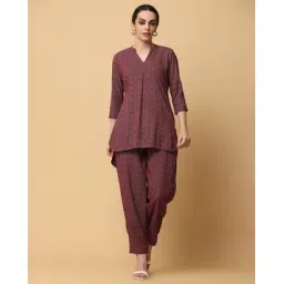 khajuraho Women Geometric Print Straight Kurta with Pants-picture-49