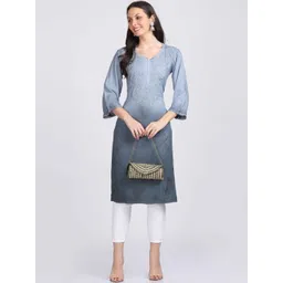 KHAKA Women Ethnic Motifs Printed Kurta with Trouser-picture-18