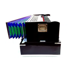 khalsa musical Folding Harmonium 42 Key,7 Bellow ,Two Reed(Bass-Male)With Free Foam Bag 3.5 Octave Foot Pumped Harmonium-picture-1