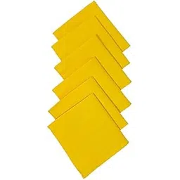 khillayox ™ Men's Cotton Plain yellow Handkerchief, Pack of 6-picture-40
