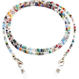 KHOLAD Mask Lanyard Eyeglasses Chain Healing Crystal Beaded Sunglasses Chains with Pearl Necklace Stylish Holder for Women-picture-34