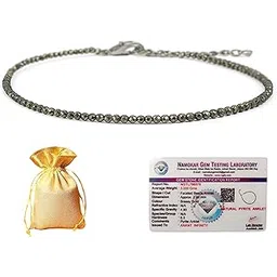 khorania Raw Pyrite Anklet | Pyrite Anklet for Women | Spiritual Jewellery for Women | Stone of Money, Protection & Power | Best Gift Items-picture-54