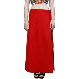 khushi AY-Girl Women's Royal Cotton Readymade Petticoat for Saree (Size-Medium) Color-RED-picture-40