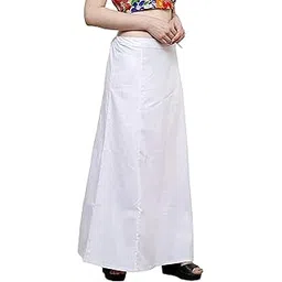 khushi CY-Girl Women's Royal Cotton Readymade Petticoat for Saree (Size-Small) Color-White-picture-55