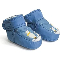 khwaish store Baby Booties Polka Dot Pattern Soft Fleece Soft Sole Warm Winter Boots for Toddlers 6-24 Months-picture-55