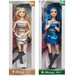 khyali Beautiful Dazzling Doll Combo with Moveable Arms, Legs, Elbow & Knee for Girl|86-picture-20