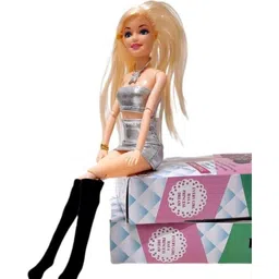 khyali Fashionable Beautiful Elegant Doll with Movable Joints for Girls (Pack of 1)|455-picture-23