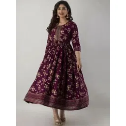 KIAARON Women Floral Printed Maternity Kurta-picture-18