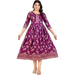 kiaaron Women's Comfortable Anarkali Maternity Feeding Kurta Dress with Both Side Zippers | Pre and Post-Pregnancy & Nursing Mom Dress-picture-36