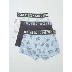 KIABI Boys Pack Of 3 Printed Mid Rise Trunks AZI96GAMING-Grey-picture-54