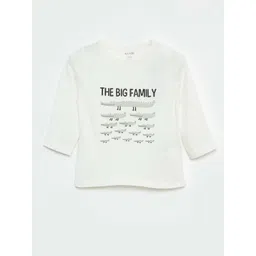 KIABI Boys Typography Printed Round Neck Pure Cotton T-shirt-picture-51