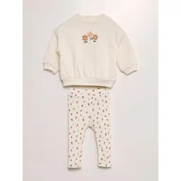 KIABI Girls Floral Printed Round Neck Top With Pyjamas-picture-30