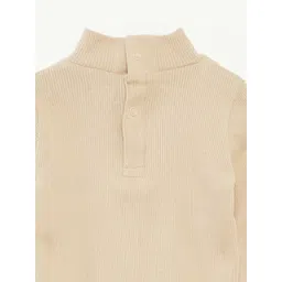 KIABI Girls Striped Mandarin Collar Sweatshirt image 3