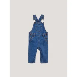 KIABI Infant Boys Pure Cotton Aankle-Lenght Denim Dungaree-picture-30