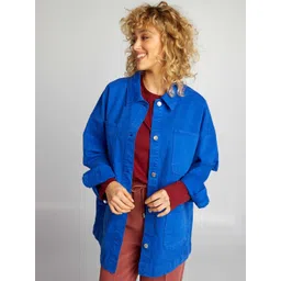 KIABI Women Longline Denim Jacket-picture-10